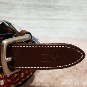 Vineyard Vines Accessories - Vineyard Vines Pizza Wings & Beer Canvas Club Belt Vineyard Vines Accessories - Vineyard Vines Pizza Wings & Beer Canvas Club Belt